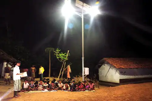 solar light applications:Solar-Powered Lanterns Lighting an Off-Grid Village
